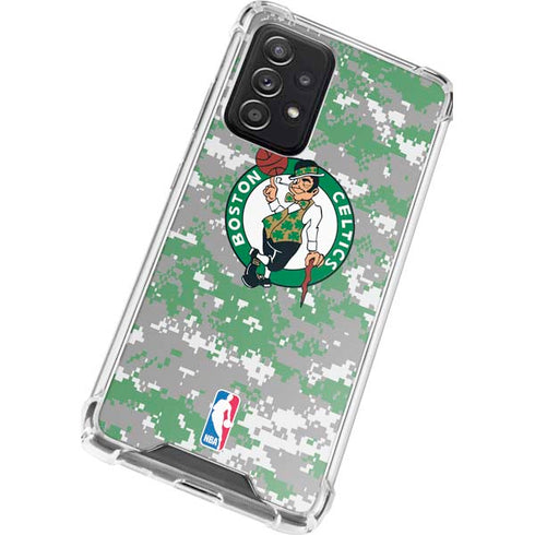 NBA Boston Celtics Digi Camo Galaxy A52 5G Clear Case
