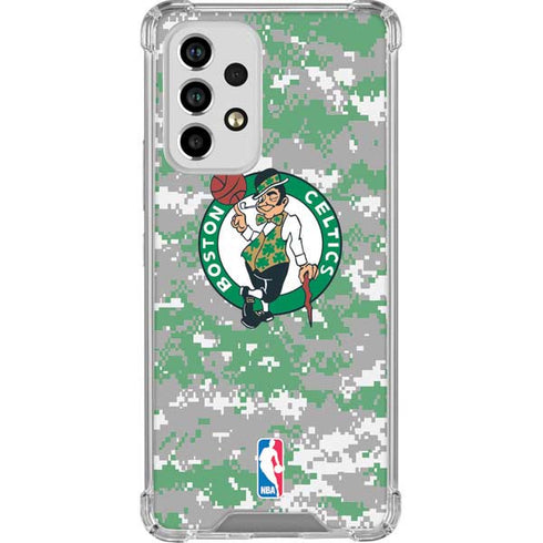 NBA Boston Celtics Digi Camo Galaxy A53 5G Clear Case