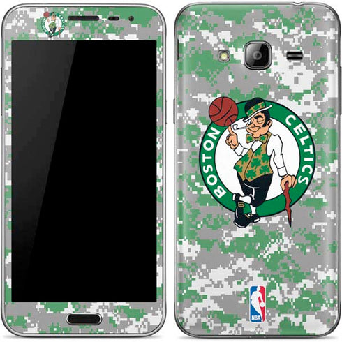 NBA Boston Celtics Digi Camo Galaxy J3 Skin