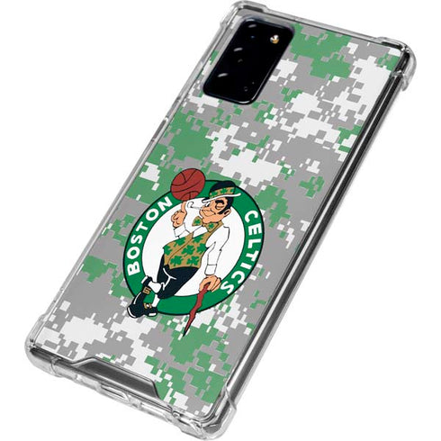 NBA Boston Celtics Digi Camo Galaxy Note20 5G Clear Case