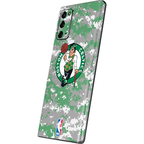 NBA Boston Celtics Digi Camo Galaxy Note20 5G Skin