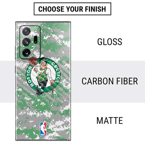 NBA Boston Celtics Digi Camo Galaxy Note20 Ultra 5G Skin