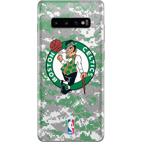 NBA Boston Celtics Digi Camo Galaxy S10 Plus Skin