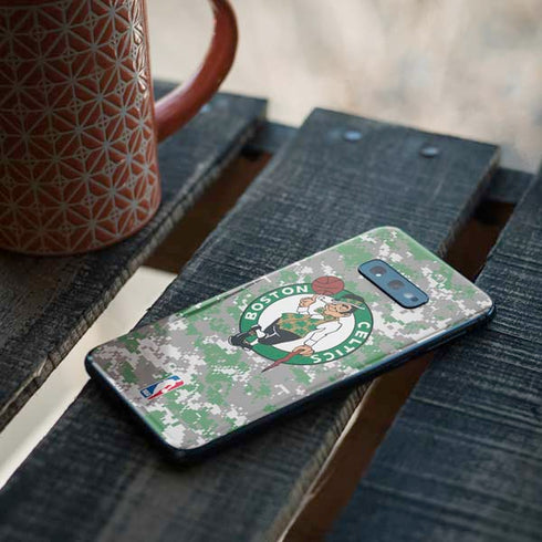 NBA Boston Celtics Digi Camo Galaxy S10e Skin