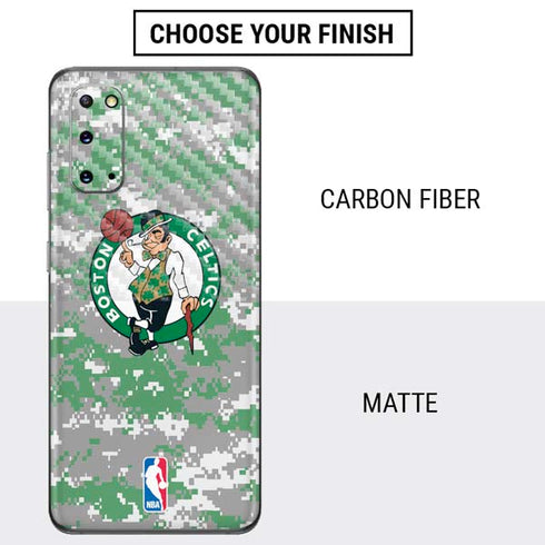 NBA Boston Celtics Digi Camo Galaxy S20 Skin