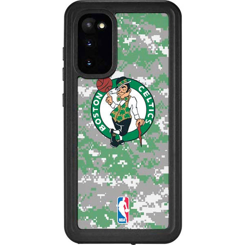 NBA Boston Celtics Digi Camo Galaxy S20 Waterproof Case