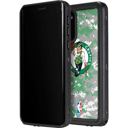 NBA Boston Celtics Digi Camo Galaxy S20 Waterproof Case