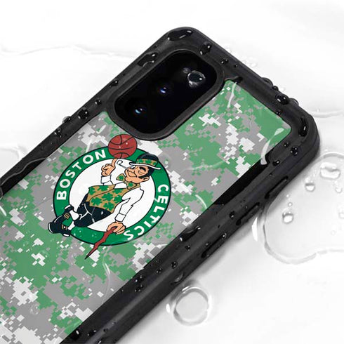 NBA Boston Celtics Digi Camo Galaxy S20 Waterproof Case