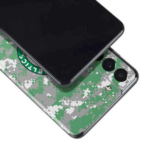 NBA Boston Celtics Digi Camo Galaxy S21 Plus 5G Skin