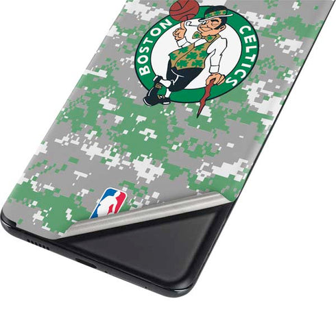 NBA Boston Celtics Digi Camo Galaxy S21 Plus 5G Skin
