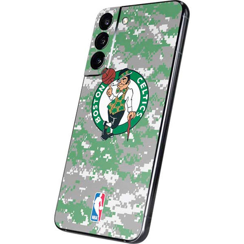 NBA Boston Celtics Digi Camo Galaxy S22 Plus Skin
