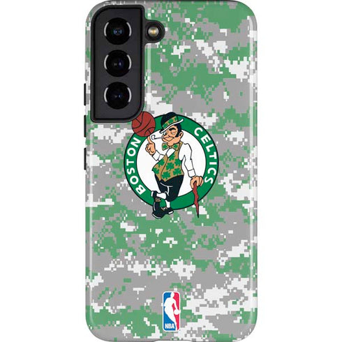 NBA Boston Celtics Digi Camo Galaxy S22 Pro Case