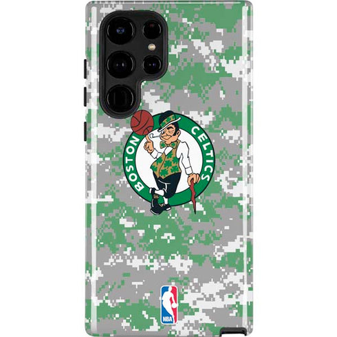 NBA Boston Celtics Digi Camo Galaxy S22 Ultra Pro Case