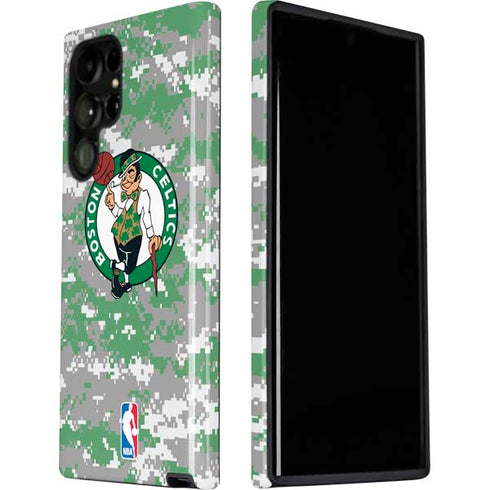 NBA Boston Celtics Digi Camo Galaxy S22 Ultra Pro Case