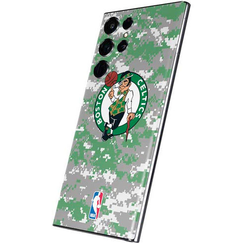 NBA Boston Celtics Digi Camo Galaxy S22 Ultra Skin