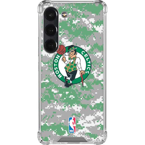 NBA Boston Celtics Digi Camo Galaxy S23 Clear Case