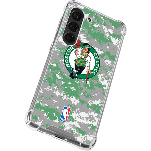 NBA Boston Celtics Digi Camo Galaxy S23 Clear Case