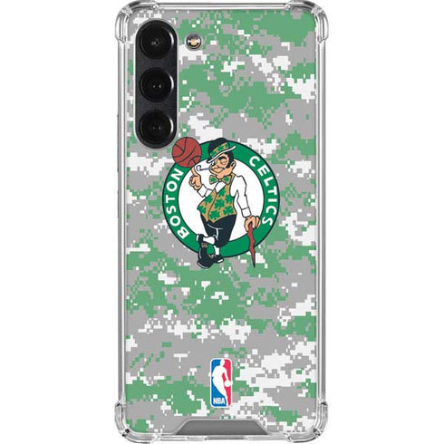 NBA Boston Celtics Digi Camo Galaxy S23 Plus Clear Case