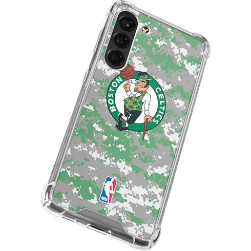 NBA Boston Celtics Digi Camo Galaxy S23 Plus Clear Case