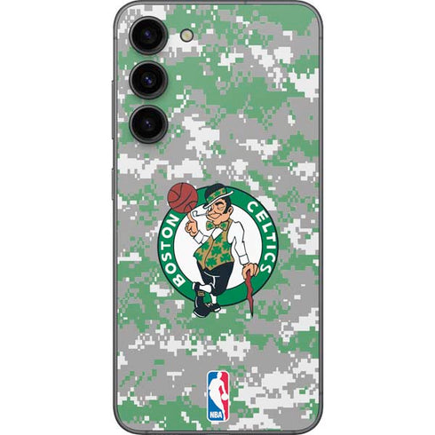 NBA Boston Celtics Digi Camo Galaxy S23 Plus Skin
