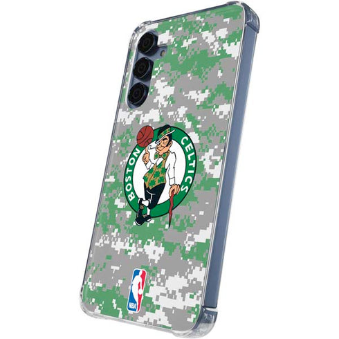 NBA Boston Celtics Digi Camo Galaxy S24 Clear Case