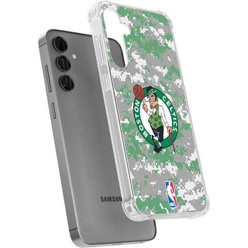 NBA Boston Celtics Digi Camo Galaxy S24 Plus Clear Case