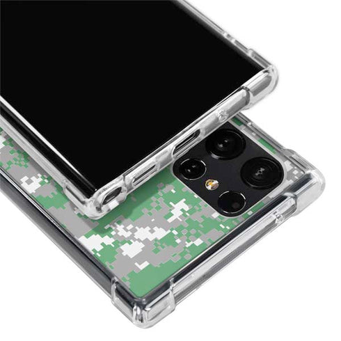 NBA Boston Celtics Digi Camo Galaxy S24 Ultra Clear Case