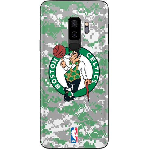 NBA Boston Celtics Digi Camo Galaxy S9 Plus Skin