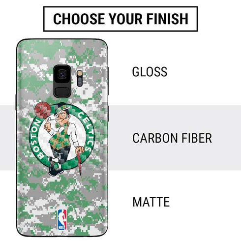 NBA Boston Celtics Digi Camo Galaxy S9 Skin