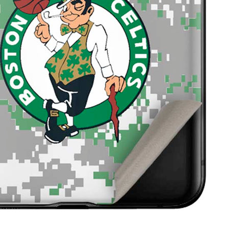 NBA Boston Celtics Digi Camo Galaxy Z Flip Skin