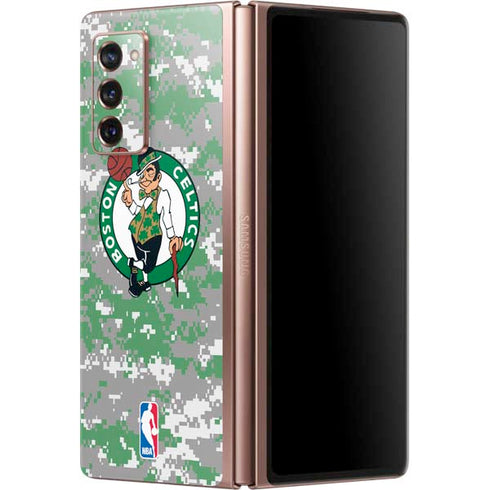 NBA Boston Celtics Digi Camo Galaxy Z Fold2 5G Skin
