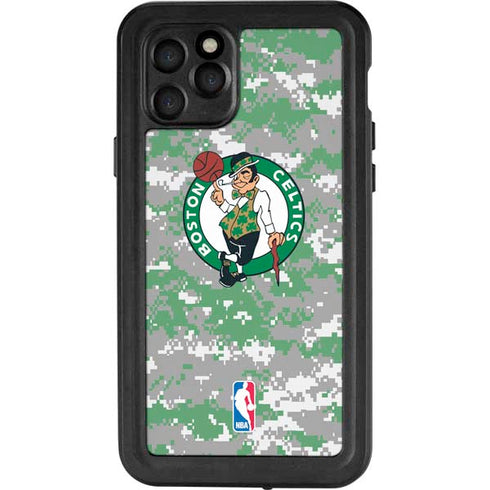 NBA Boston Celtics Digi Camo iPhone 11 Pro Waterproof Case