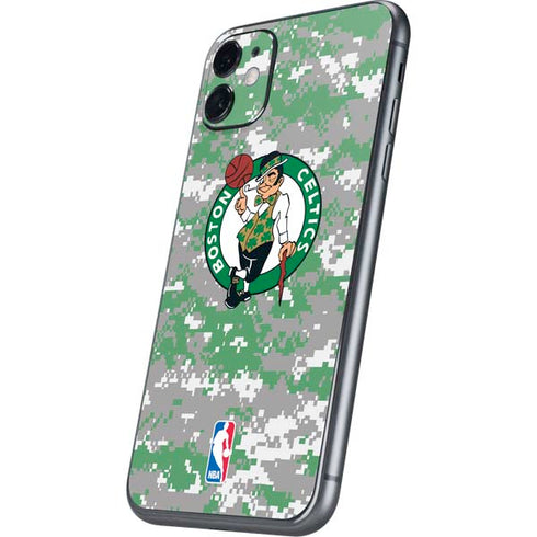 NBA Boston Celtics Digi Camo iPhone 11 Skin