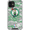 NBA Boston Celtics Digi Camo iPhone 12 Clear Case