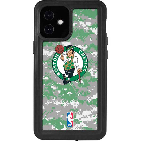 NBA Boston Celtics Digi Camo iPhone 12 Mini Waterproof Case