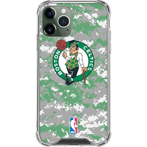 NBA Boston Celtics Digi Camo iPhone 12 Pro Max Clear Case