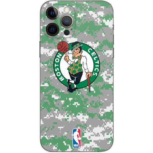 NBA Boston Celtics Digi Camo iPhone 12 Pro Skin
