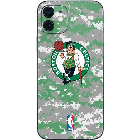 NBA Boston Celtics Digi Camo iPhone 12 Skin