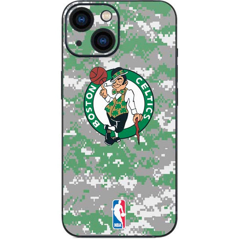 NBA Boston Celtics Digi Camo iPhone 13 Mini Skin