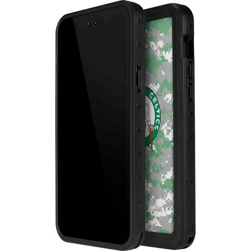 NBA Boston Celtics Digi Camo iPhone 13 Mini Waterproof Case
