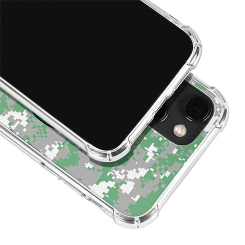 NBA Boston Celtics Digi Camo iPhone 14 Clear Case