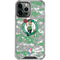 NBA Boston Celtics Digi Camo iPhone 14 Pro Max Clear Case