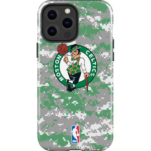 NBA Boston Celtics Digi Camo iPhone 15 Pro Max Impact Case