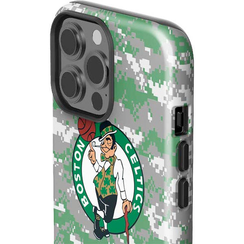 NBA Boston Celtics Digi Camo iPhone 15 Pro Max Impact Case
