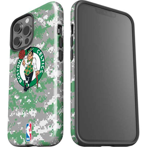 NBA Boston Celtics Digi Camo iPhone 15 Pro Max Impact Case