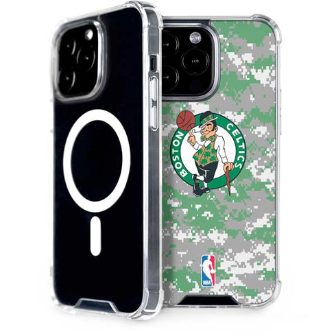 NBA Boston Celtics Digi Camo iPhone 14 Pro Max MagSafe Case