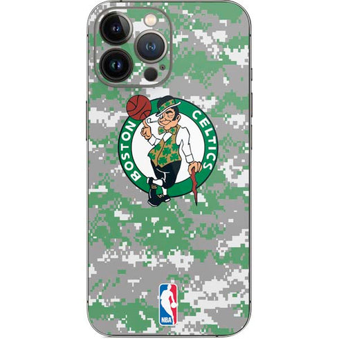 NBA Boston Celtics Digi Camo iPhone 14 Pro Max Skin