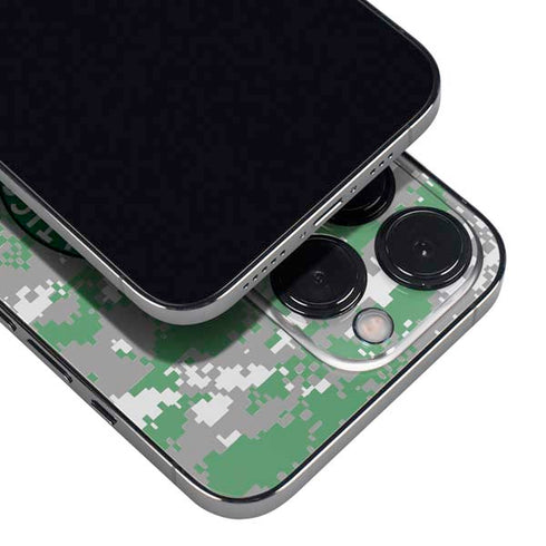 NBA Boston Celtics Digi Camo iPhone 15 Pro Skin