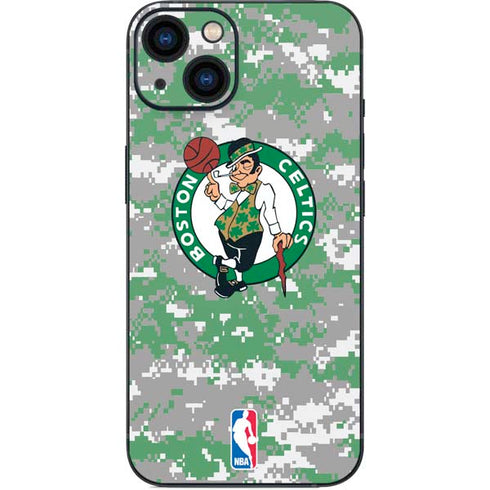 NBA Boston Celtics Digi Camo iPhone 14 Skin