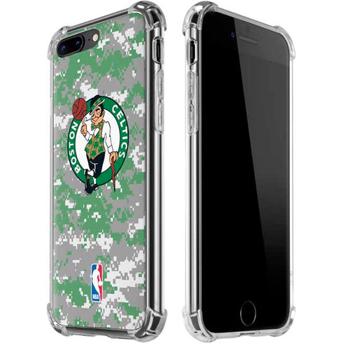 NBA Boston Celtics Digi Camo iPhone 7/8 Plus Clear Case
